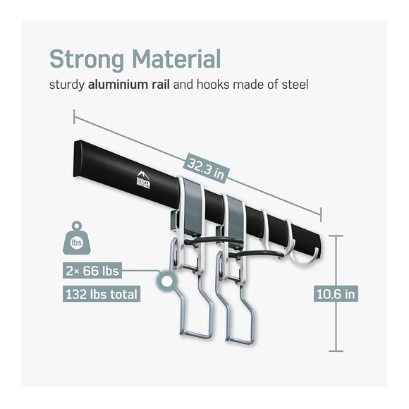 Borgen bike wall mount for 2 Bikes - Picture 3 of 5